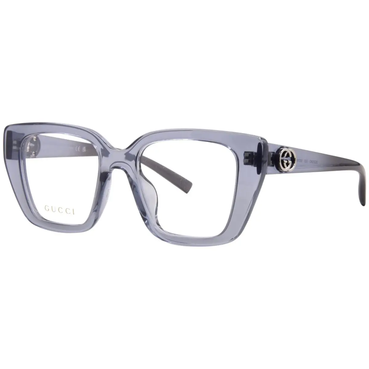 GG2028O 003 Eyeglasses Women`s Grey Full Rim Cat Eye 50mm by Gucci