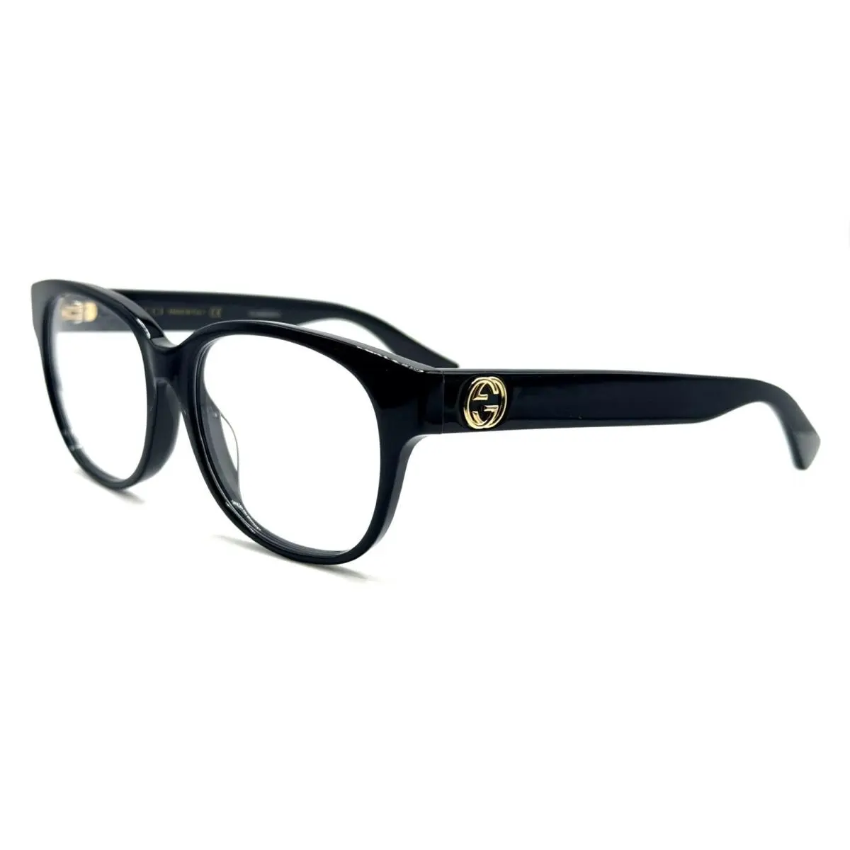 GG0040OA 001 Black Shiny Unisex Eyeglasses 53MM 16 145 by Gucci