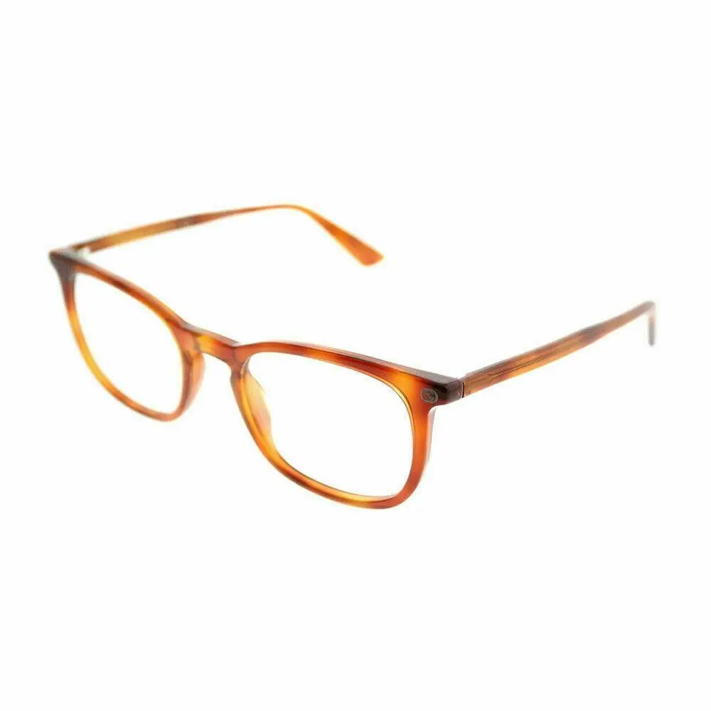 Gucci Eyeglasses GG0122O 003 50 Havana Plastic Square Eyeglasses 50mm