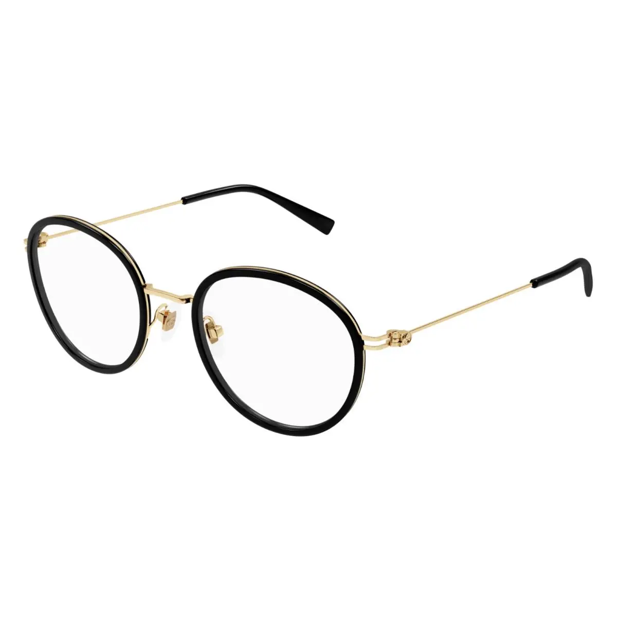 GG0678OA 001 49 Glasses Frame Gold Black Square Shape Optical Frame by Gucci