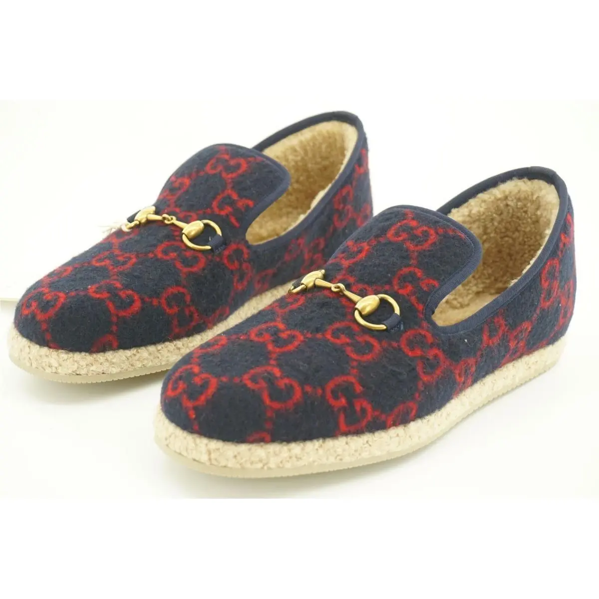 Gucci shoes - Fria GG Wool - Fria Wool - Blue Red - Blue (UPC: 450002796362) 9