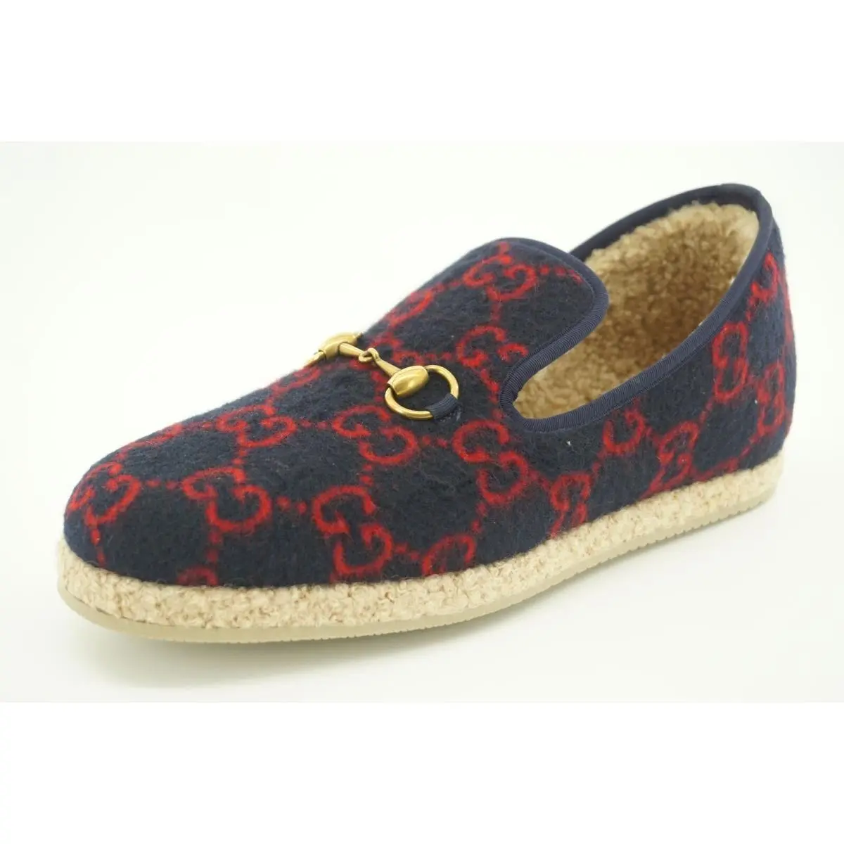 Gucci shoes - Fria GG Wool - Fria Wool - Blue Red - Blue (UPC: 450002796362) 6