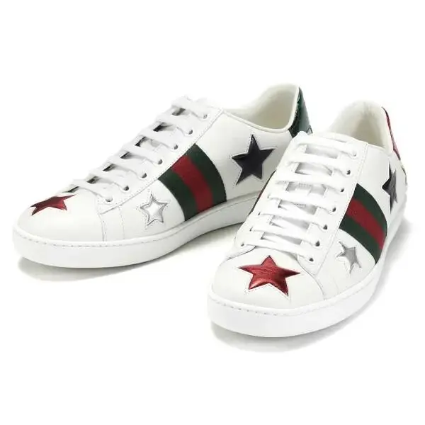 D5415 Women’s White Leather Ace Embroidered Sneaker Size 39 G by Gucci
