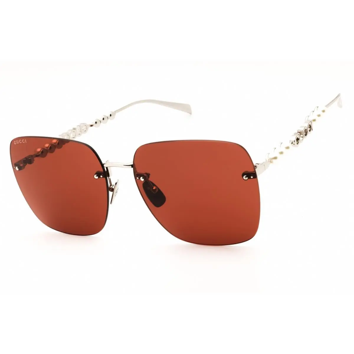 GG1923-002-53 Sunglasses Frame Size 63mm 145mm 17mm Silver Women by Gucci