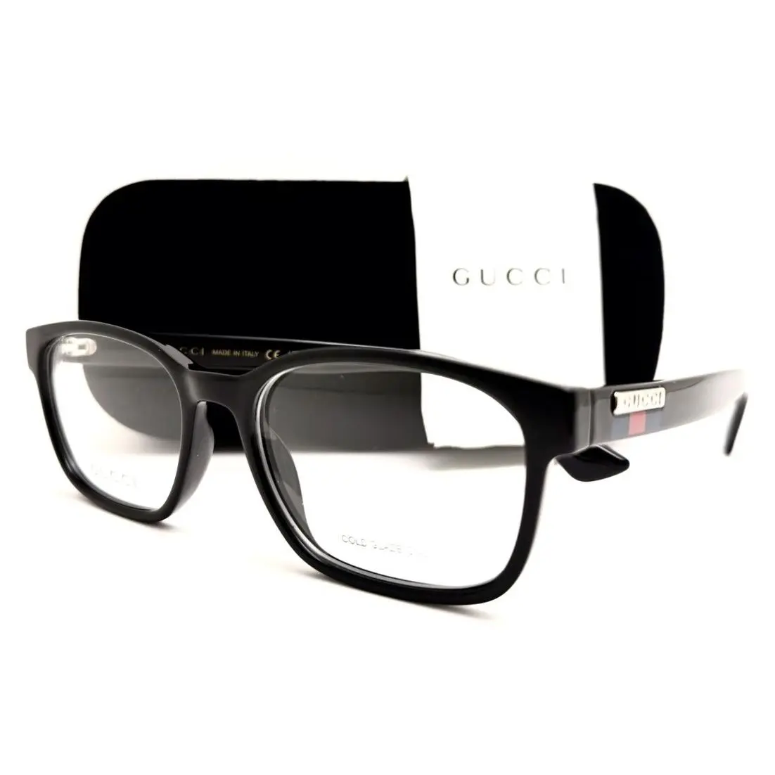 Eyeglasses GG07490 004 Black 55-18-145 with Case by Gucci
