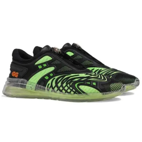 D5426 Mens Black/green Ultrapace Sneakers Size 9G by Gucci