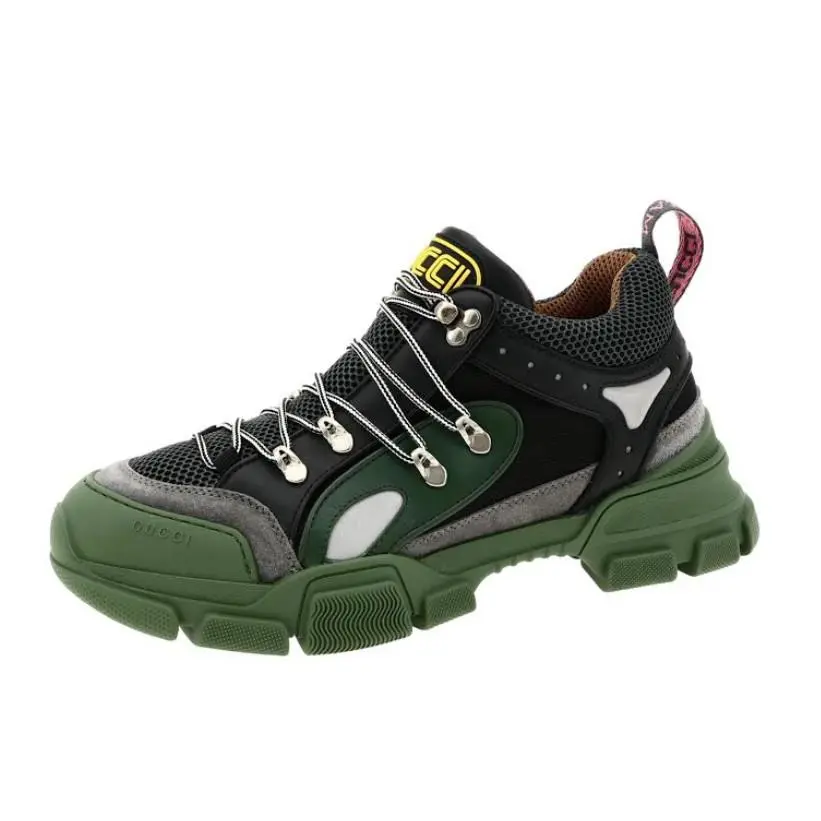 D4949 Flashtrek Green Low-top Sneaker Men`s Size 9 G / 9.5 US by Gucci