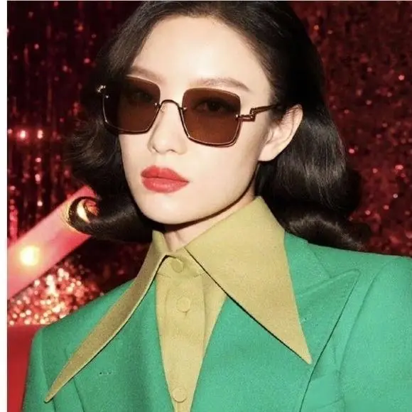 Sunglasses GG1279S 002 Women Brown Eyewear by Gucci