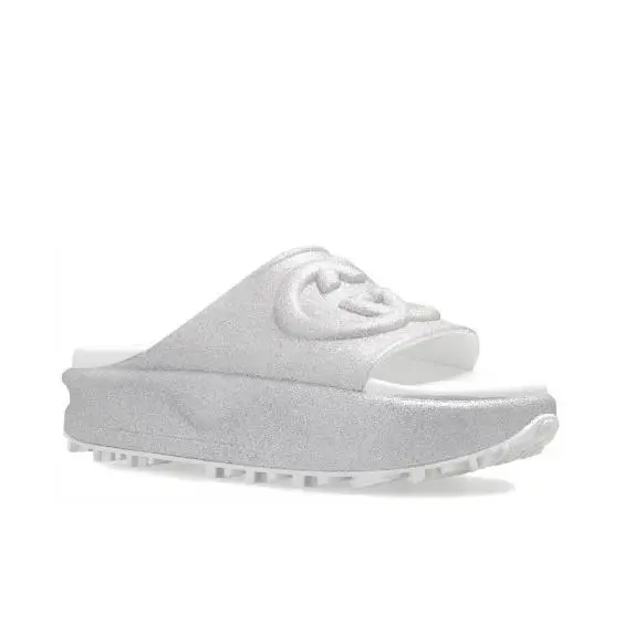 GG Interlocking Platform Slide Sandals Women`s Slive by Gucci