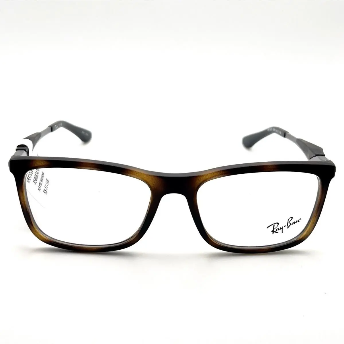 Ray-ban 7029 53 5200 Eyeglass Frame Square Wayfarer Matte Havana Brown 53-17-145 by Ray-Ban