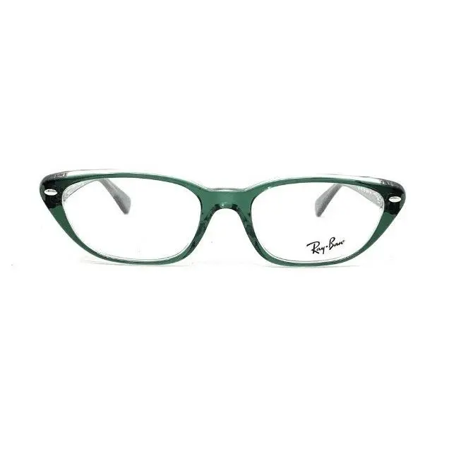 Ray Ban Cat Eye Eyeglasses Frames RB 5242 5162 53-18-140 Green Translucent New
