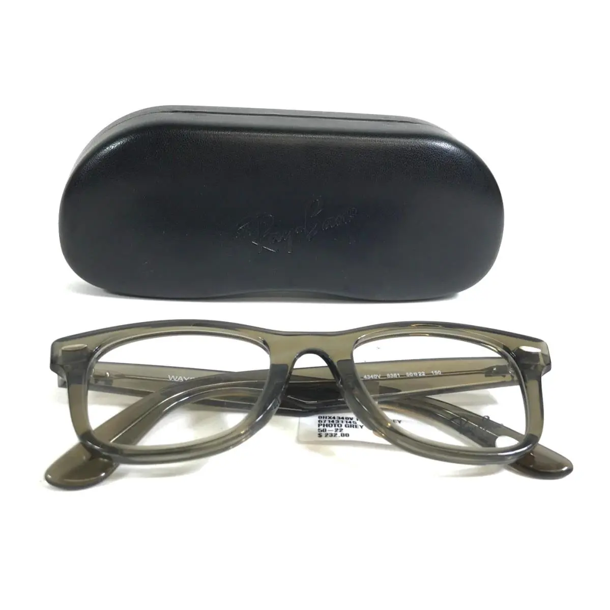 Ray-ban Eyeglasses Frames RB4340V 8381 Wayfarer Ease Photochromic Gray 50-22-150 by Ray-Ban