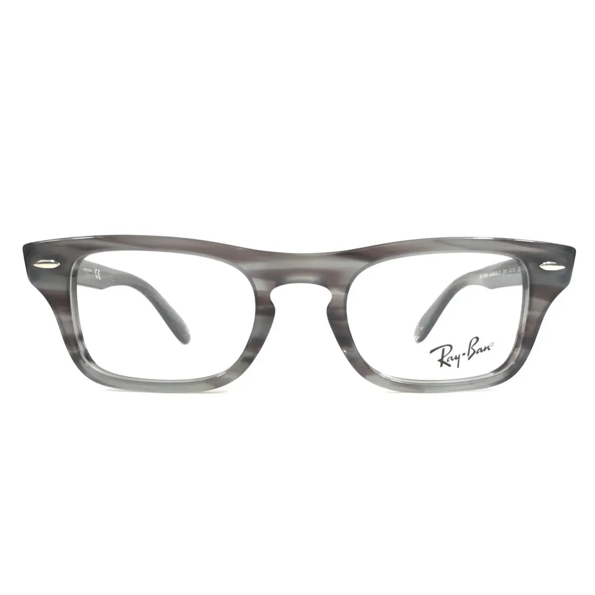 Ray-ban Kids Eyeglasses Frames RB9083V Burbank JR 3850 Striped Grey 43-19-130 by Ray-Ban