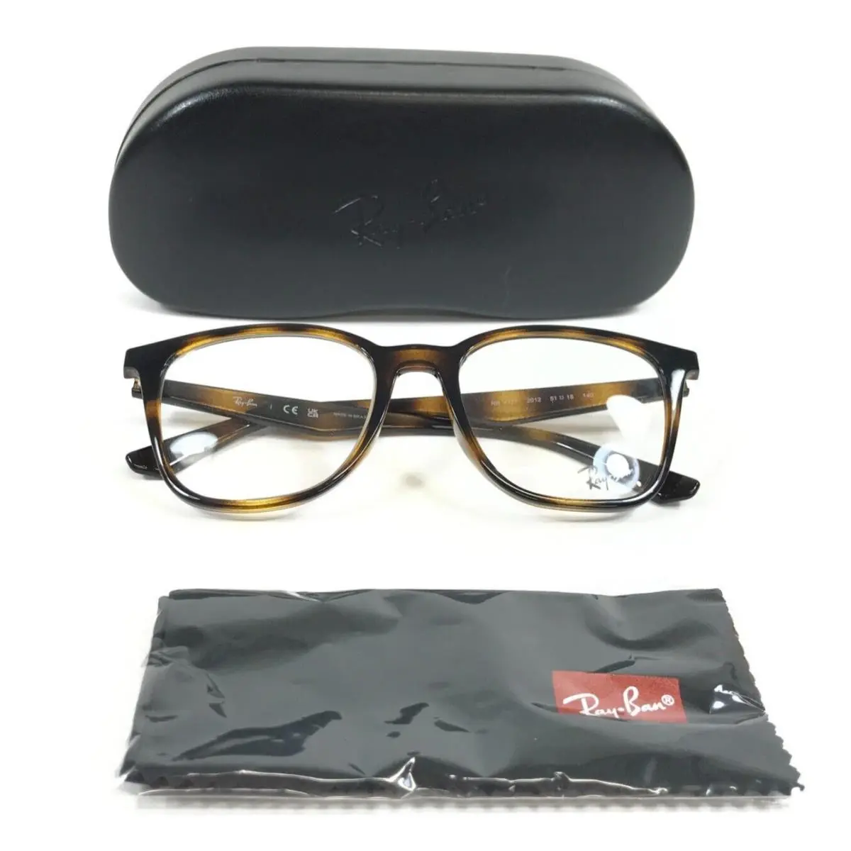 Ray-ban Eyeglasses Frames RB7177 2012 Havana Tortoise Brown Square 51-18-140 by Ray-Ban