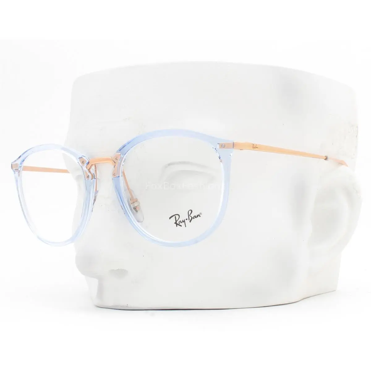 Ray-ban Eyeglasses Glasses RB 7140 8336 Crystal Blue on Rose Gold 51mm with Case
