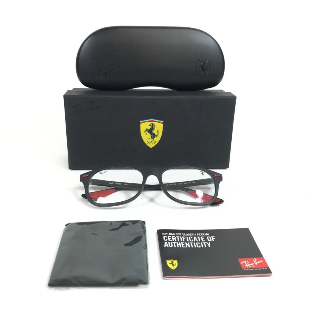 Ray-ban Scuderia Ferrari Eyeglasses Frame RB7307-M F602 Matte Black 55-17-145