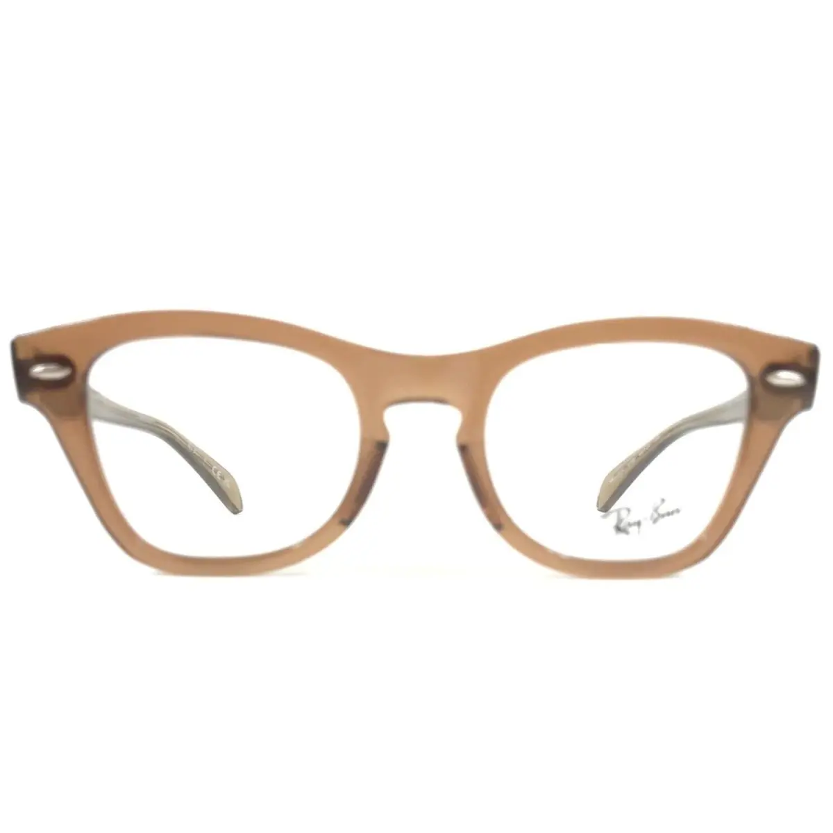 Ray-ban Eyeglasses Frames RB0707V 8198 Transparent Light Brown 48-21-145 by Ray-Ban
