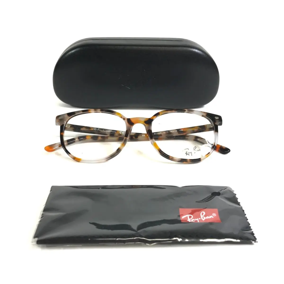 Ray-ban Eyeglasses Frames RB5397 Elliot 8173 Tortoise Round Full Rim 52-19-145 by Ray-Ban