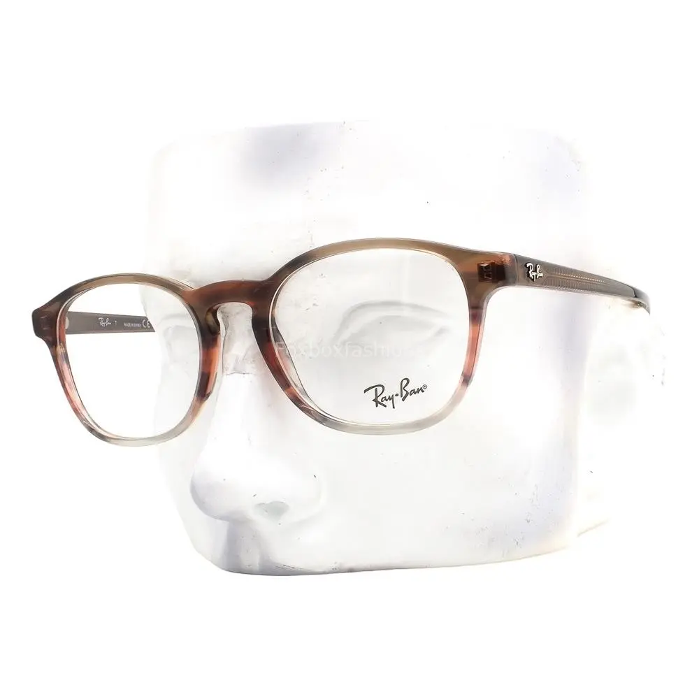 Ray-ban Eyeglasses Glasses RB5417 8251 Transparent Brown Pink Stripe 50mm W/case by Ray-Ban