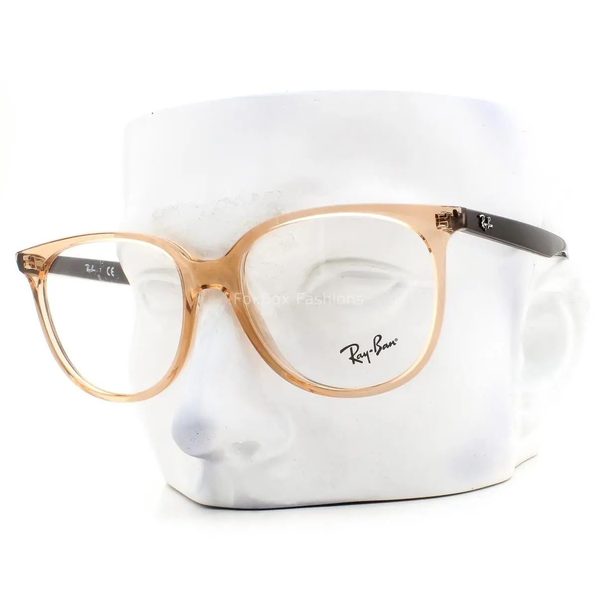 Ray-ban Eyeglasses RB 4378V 8172 Glasses Crystal Brown 52mm with Case by Ray-Ban