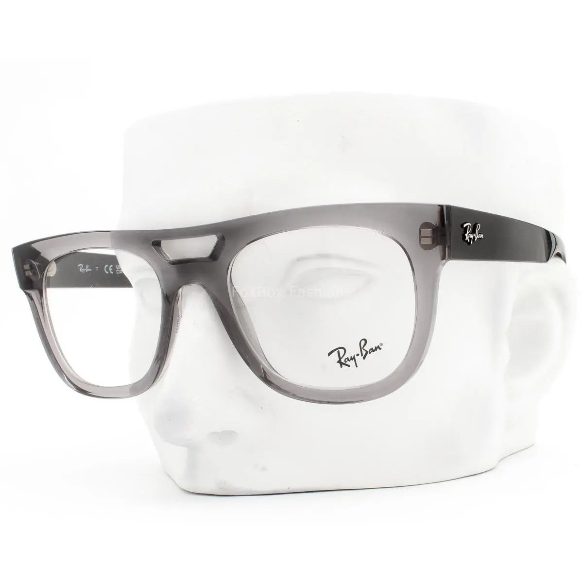 Ray-ban Phil Eyeglasses Glasses RB7226 8316 Transparent Gray 54mm with Case by Ray-Ban