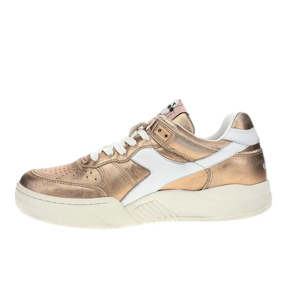 Diadora shoes - diadora B.560 Metallic Lace Up - 181320-50023 - Gold 8