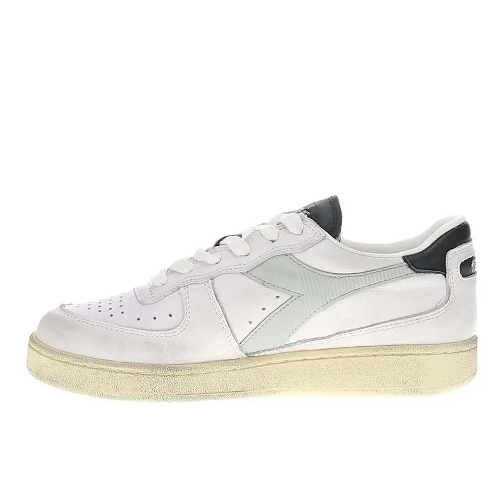Diadora shoes - diadora Mi Basket Low Used Lace Up - 181233-C9304 - White 6