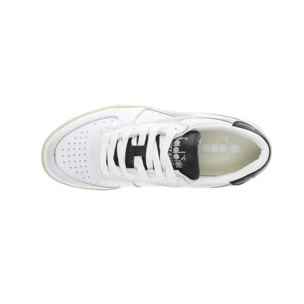 Diadora shoes - diadora Mi Basket Low Used Lace Up - 181233-C9304 - White 7