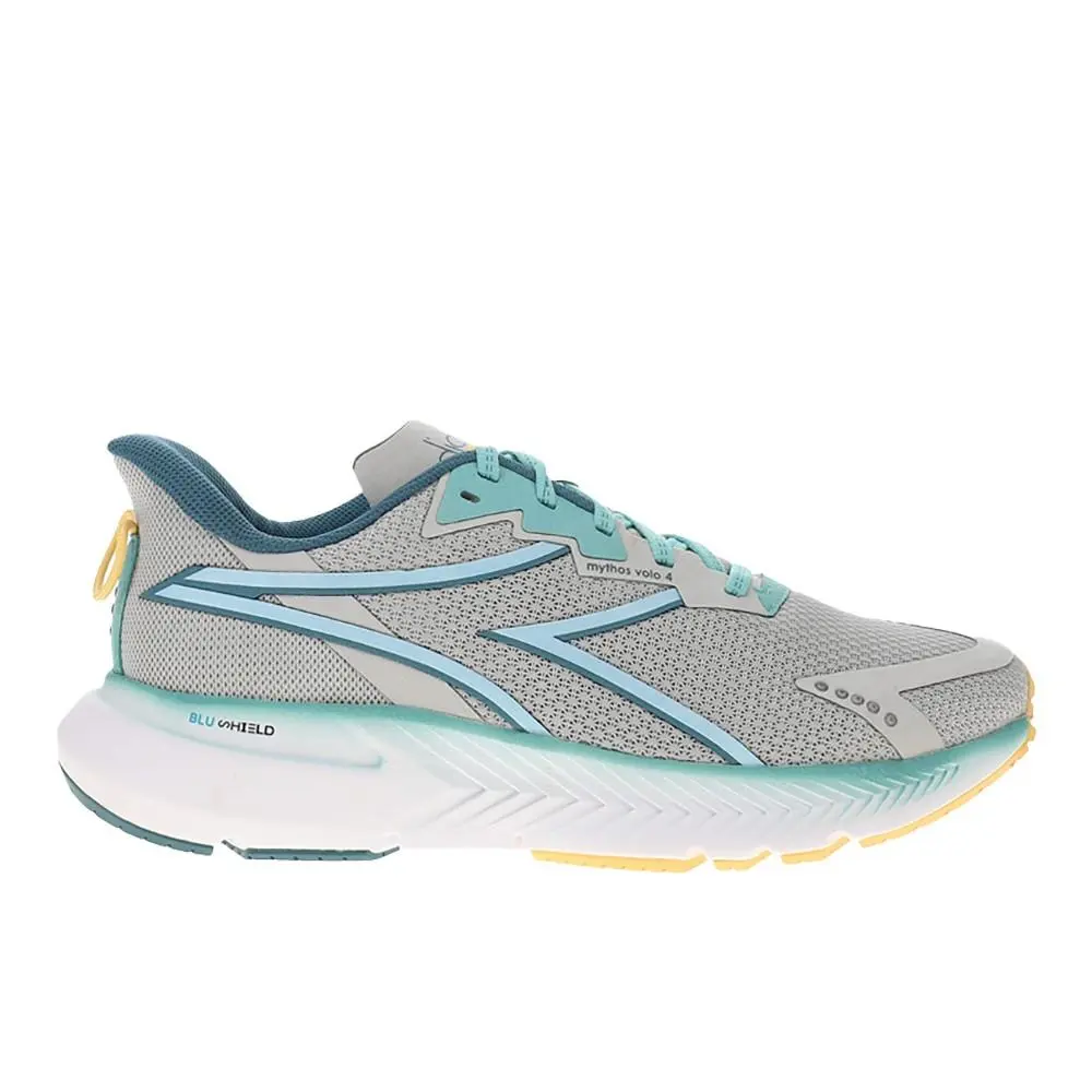 Diadora Mythos Blushield Volo 4 Running Womens Blue Grey Sneakers Athletic Sho
