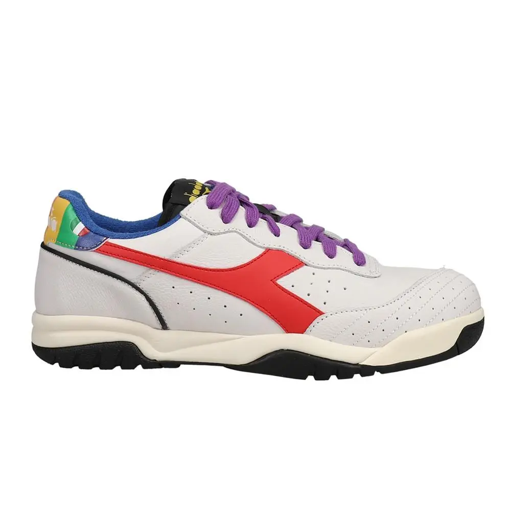 Diadora Maverick Pride Lace Up Mens White Sneakers Casual Shoes 179060-C3196