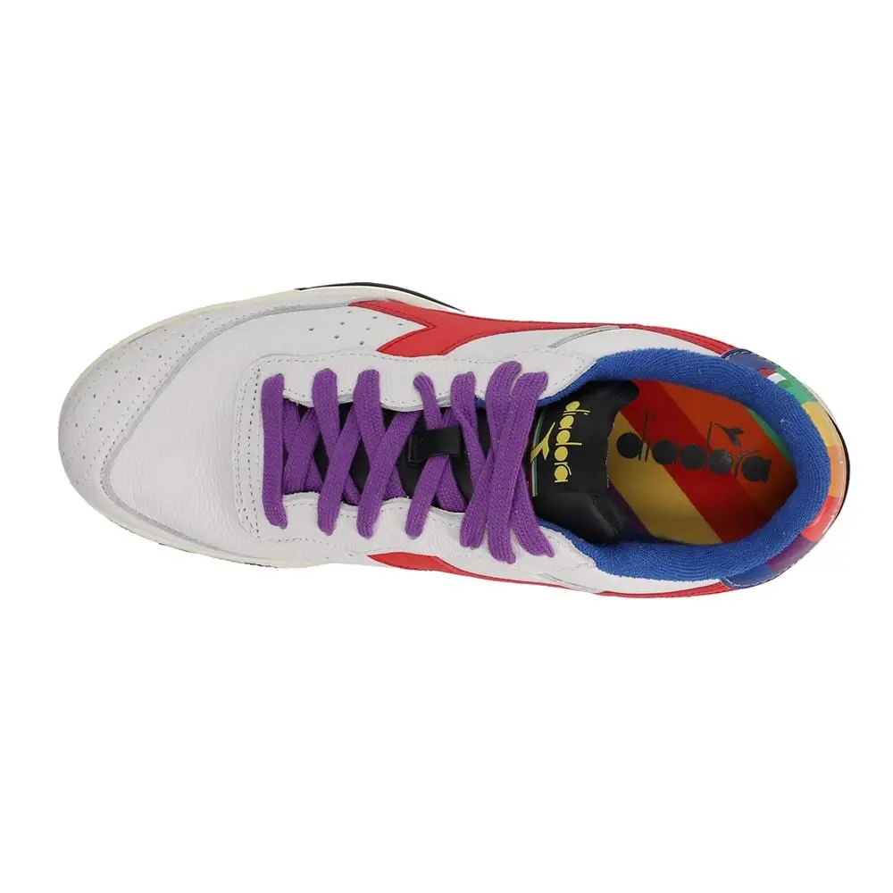 Diadora shoes - diadora Maverick Pride Lace Up - 179060-C3196 - White 2