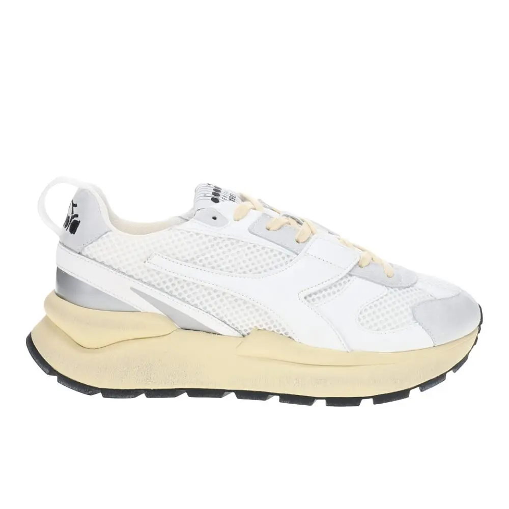 Diadora Mercury Elite Urban Lace Up Womens White Sneakers Casual Shoes 180909-2