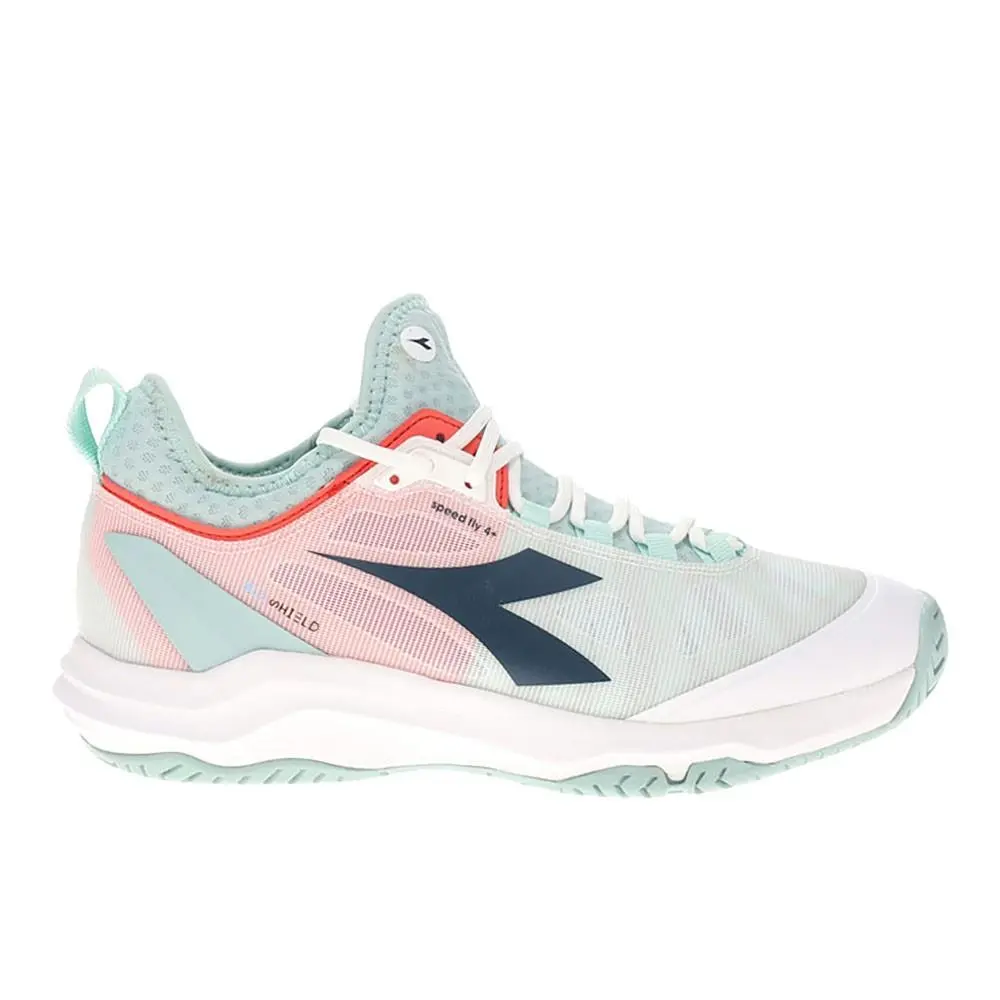 Diadora Speed Blushield Fly 4 Plus Ag Tennis Womens Blue Sneakers Athletic Shoe