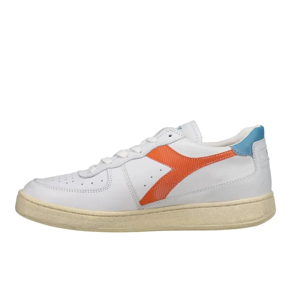 Diadora shoes - diadora Mi Basket Low Used Lace Up - 179043-C9886 - White 1