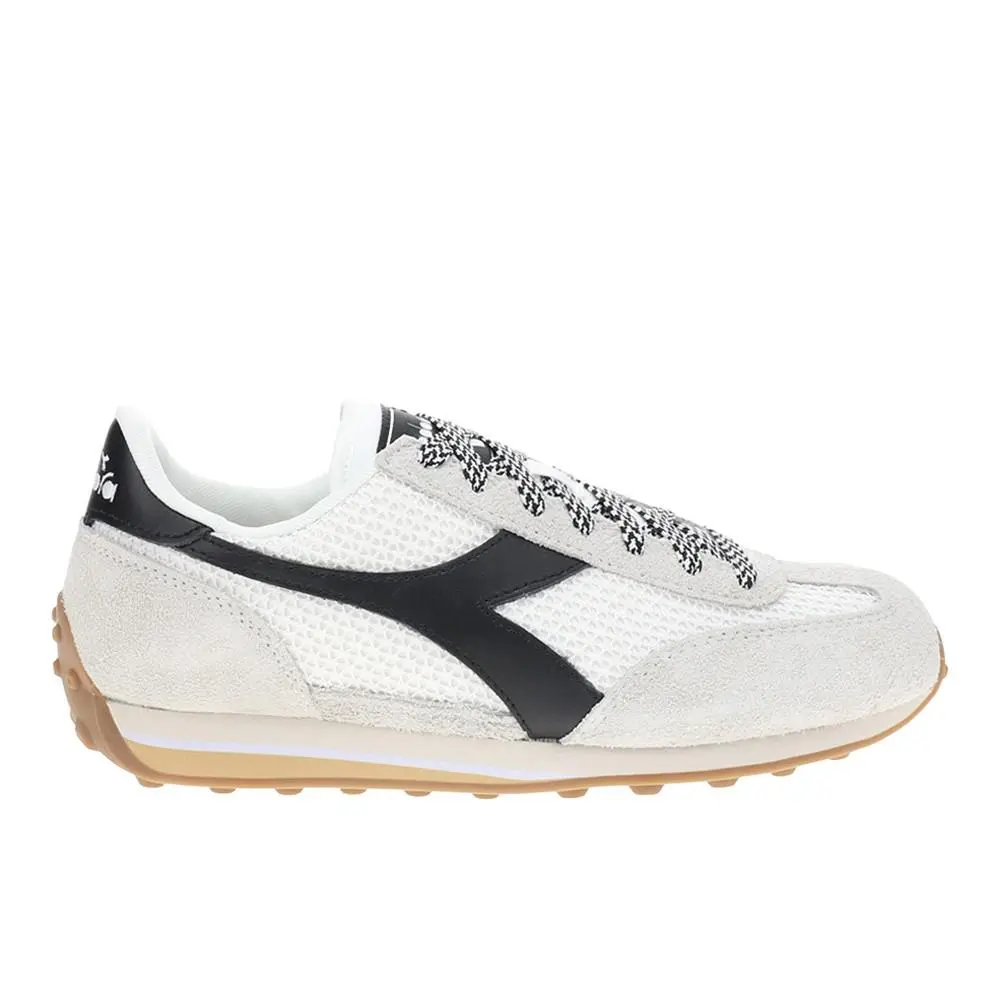 Diadora Rally Lace Up Mens Black White Sneakers Casual Shoes 181563-C0351