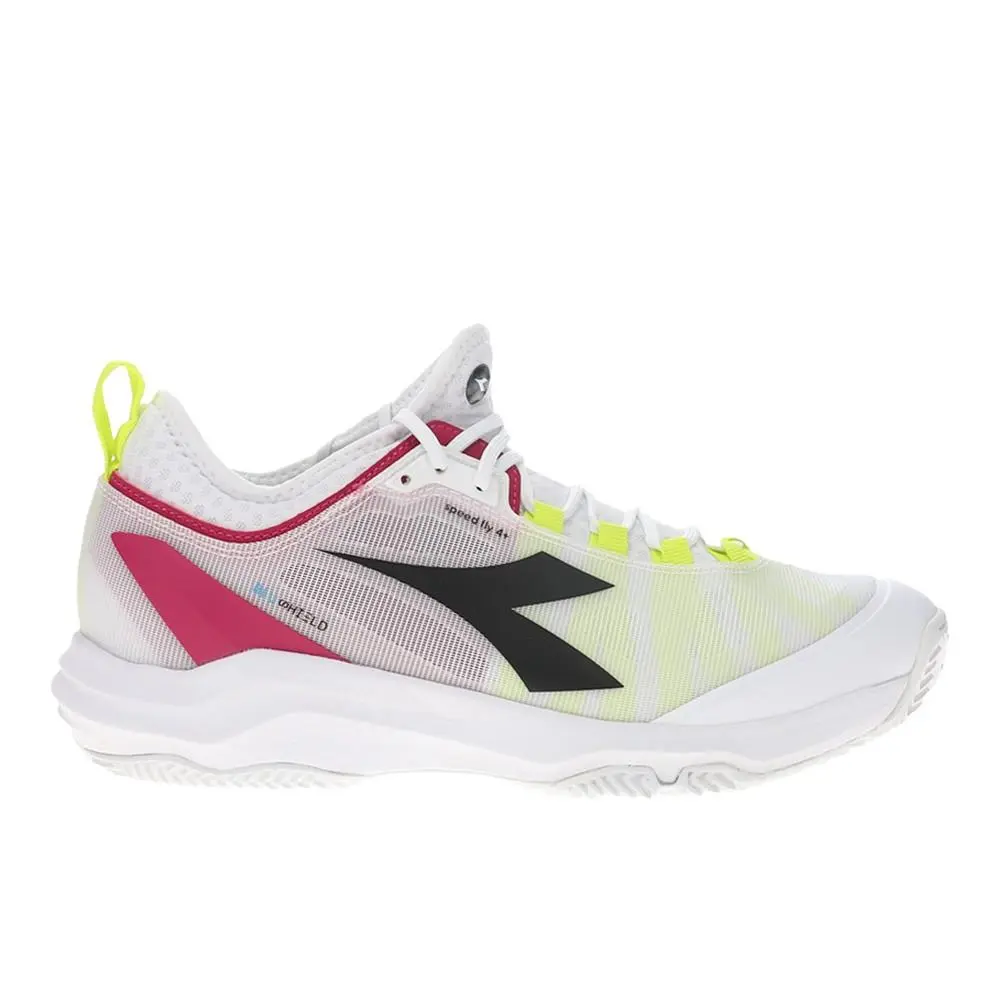 Diadora Speed Blushield Fly 4 Plus Clay Tennis Womens White Sneakers Athletic S