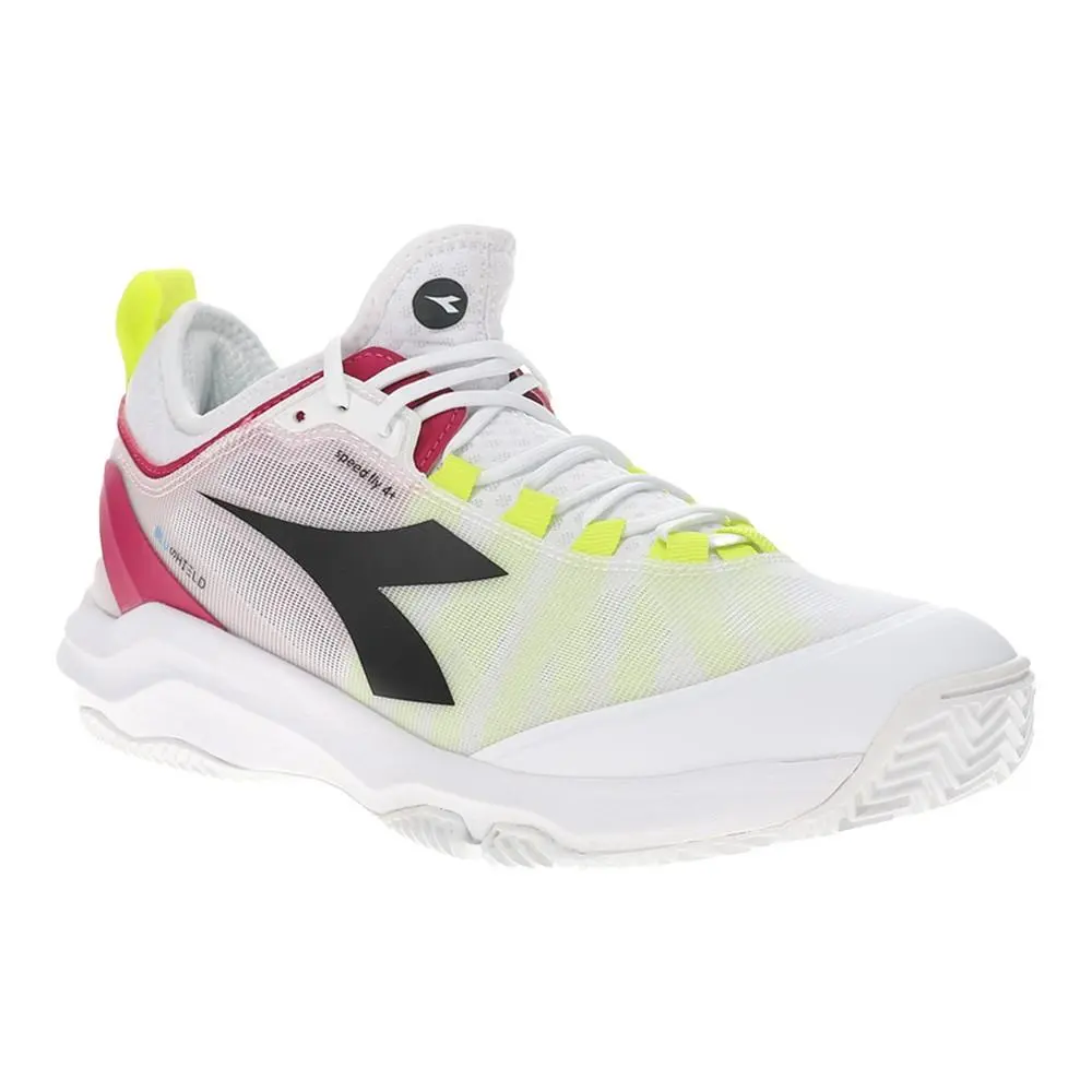 Diadora shoes - diadora Speed Blushield Fly 4 Plus Clay Tennis - 179508-D0617 - White 0