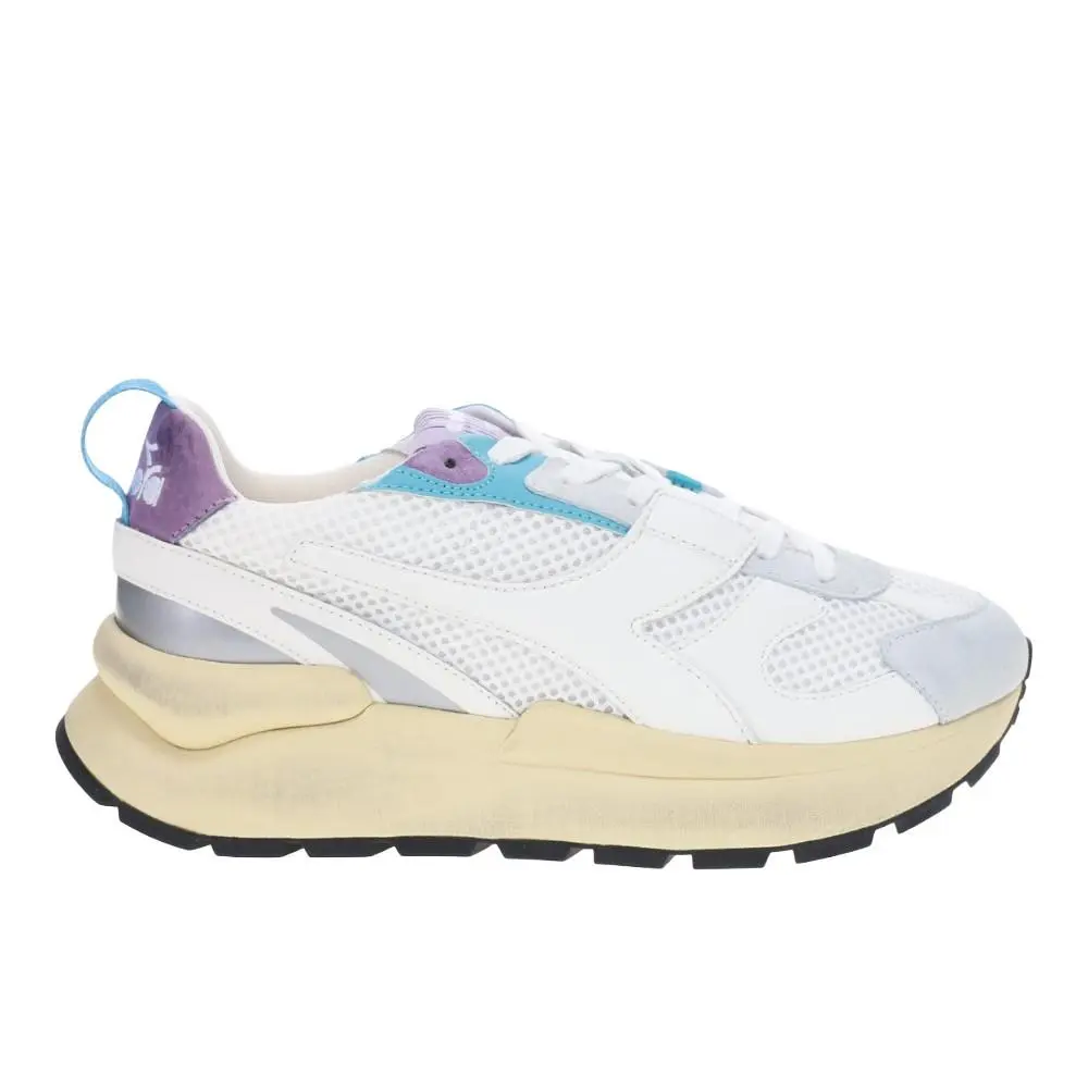 Diadora Mercury Elite Urban Lace Up Womens White Sneakers Casual Shoes 180909-C