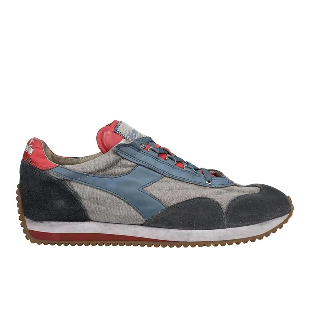 Diadora Equip H Dirty Stone Wash Evo Lace Up Mens Blue Grey Sneakers Casual Sh