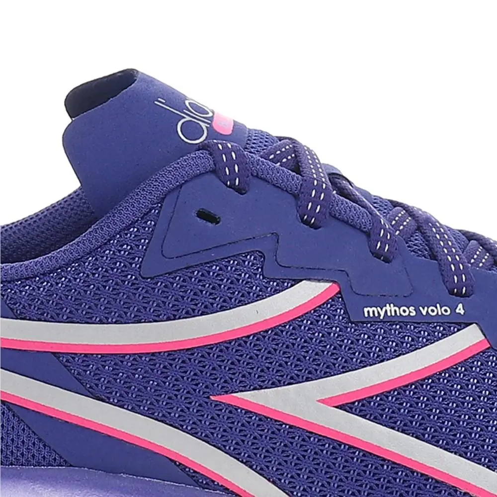 Diadora shoes - diadora Mythos Blushield Volo 4 Running - 180251-C7863 - Blue, Pink 4
