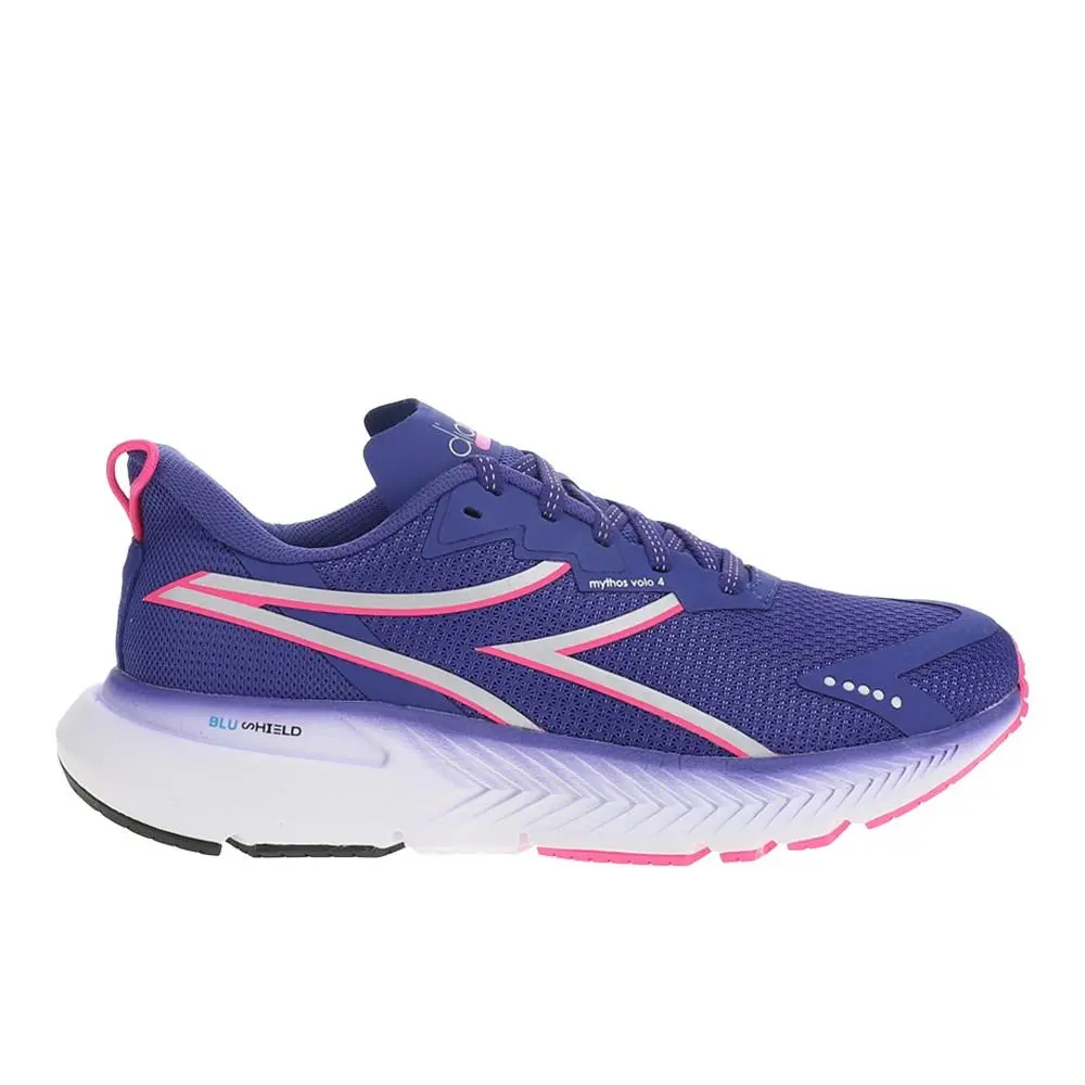 Diadora shoes - diadora Mythos Blushield Volo 4 Running - 180251-C7863 - Blue, Pink 6