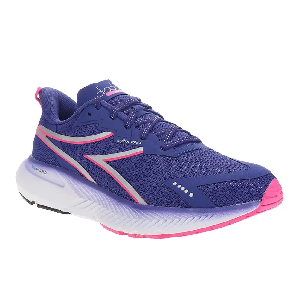 Diadora shoes - diadora Mythos Blushield Volo 4 Running - 180251-C7863 - Blue, Pink 7