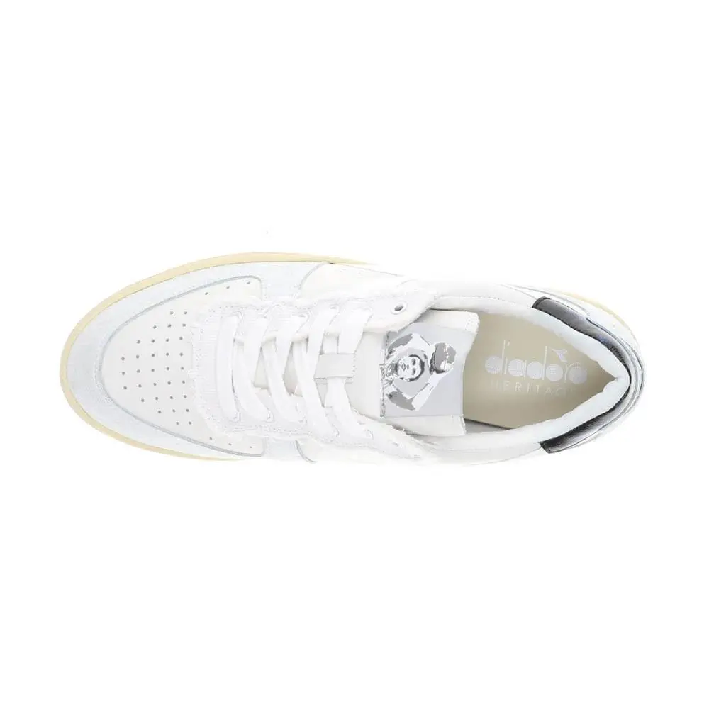 Diadora shoes - diadora Mi Basket Low Pivot Italia Lace Up - 180483-20006 - White 2