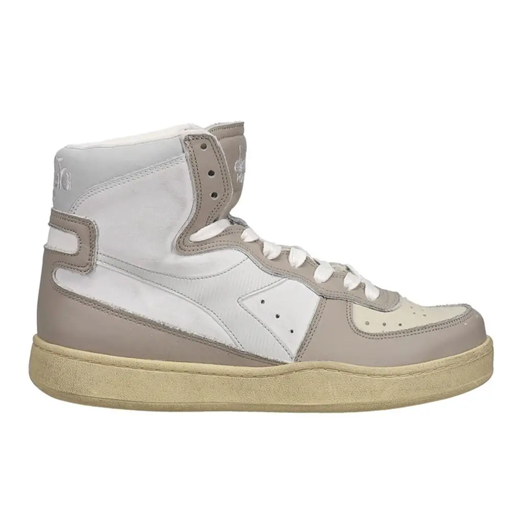 Diadora shoes - diadora Mi Basket Used High Top - 158569-C6372 - Beige 4