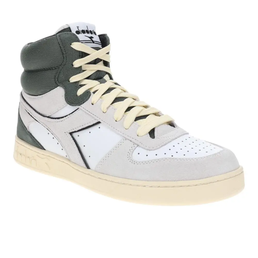 Diadora shoes - diadora Magic Basket Mid Suede Lace Up - 180184-C7727 - White 0