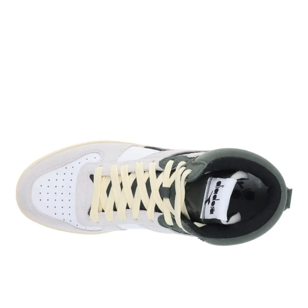 Diadora shoes - diadora Magic Basket Mid Suede Lace Up - 180184-C7727 - White 7