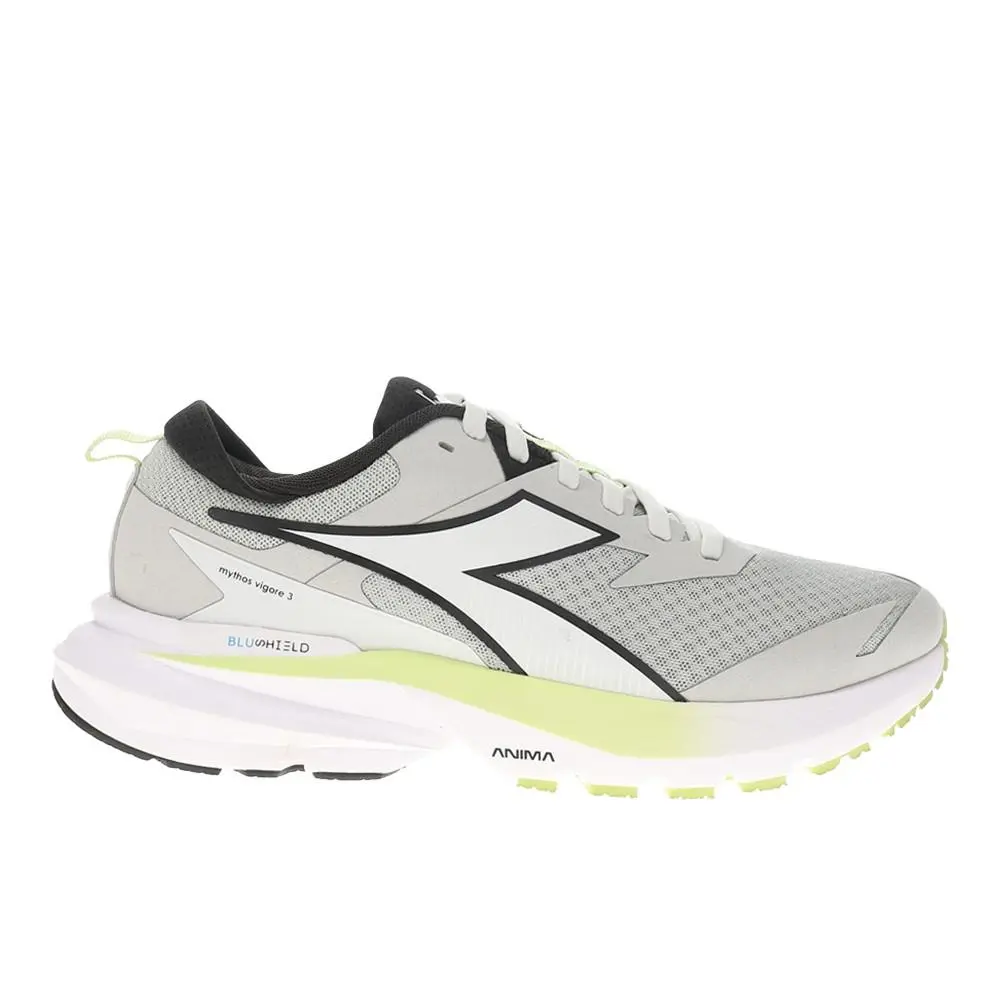 Diadora Mythos Blushield Vigore 3 Running Womens Grey Sneakers Athletic Shoes 1