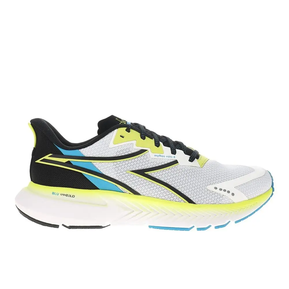 Diadora Mythos Blushield Volo 4 Running Mens White Sneakers Athletic Shoes 1802 - White