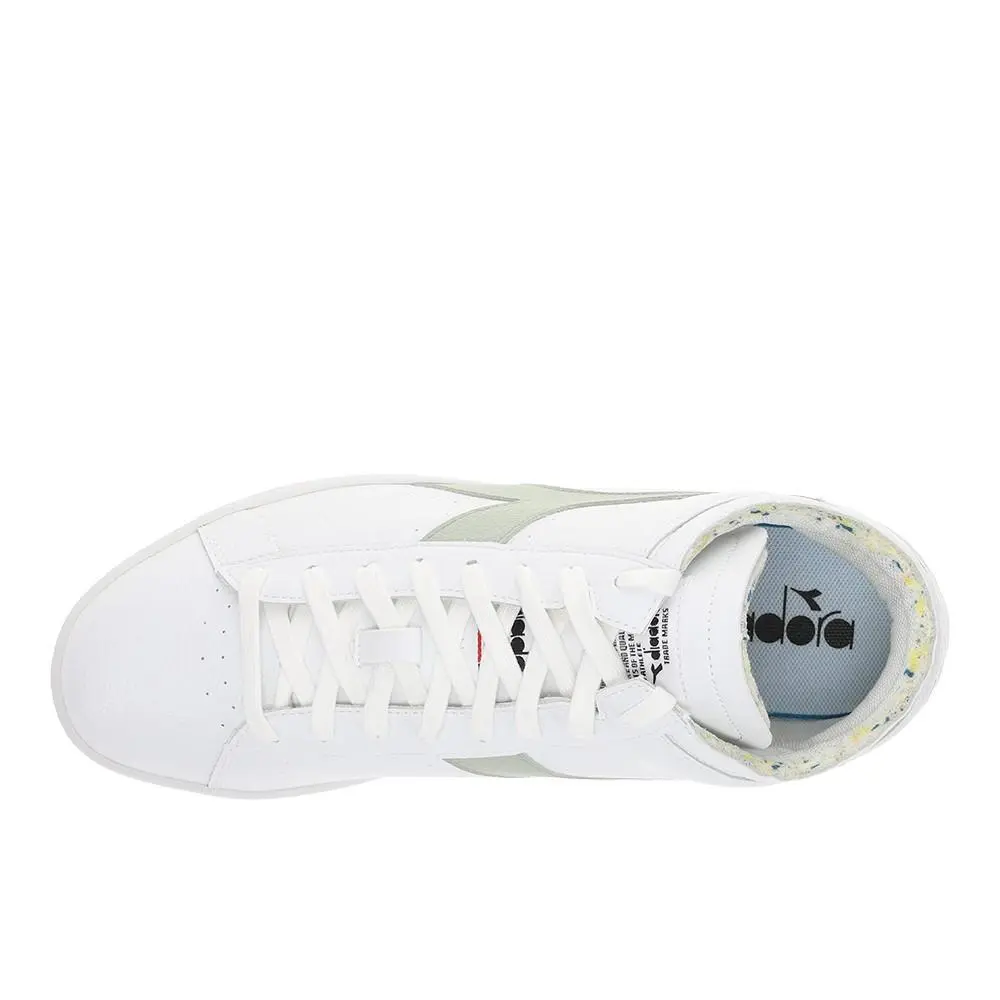 Diadora shoes - diadora Game Row Cut 2030 Lace Up - 179276-D0297 - White (UPC: 193867989622) 2