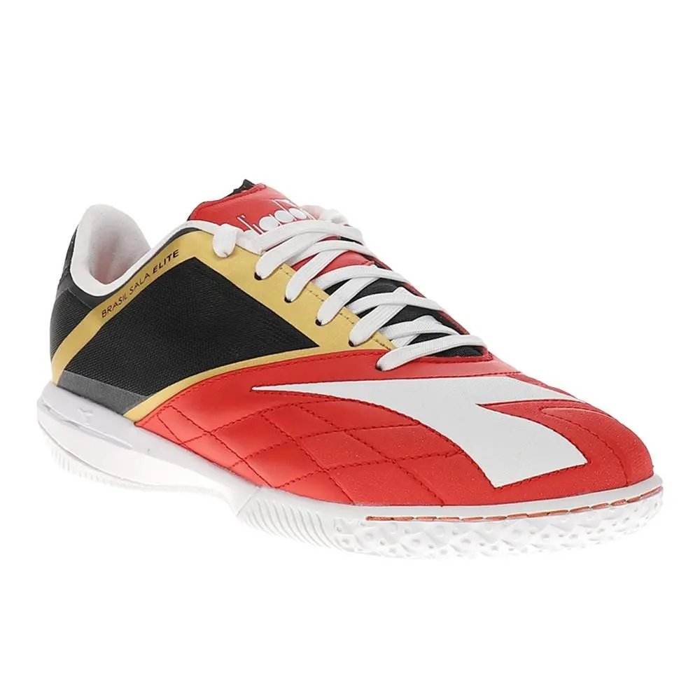 Diadora shoes - diadora Brasil Sala Elite Indoor Soccer - 180713-D1089 - Black, Red (UPC: 197020330023) 0